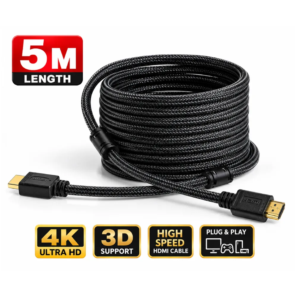 Cocount HDMI Cable 5m 4K ARC Enabled 60Hz 18 Gbps (Nylon Braided) view 2